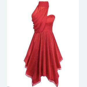 Disney Parks Cruella Devil Red Cocktail Halloween Costume Dress Size XS